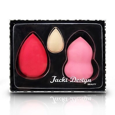 Kit com 3 Esponjas Jacki Design – Hidratação e Cuidado Facial
