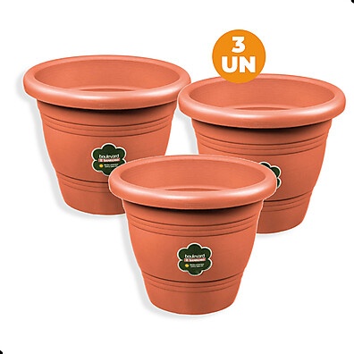 Kit com 3 Vasos Sanremo 13cm – Decore com Estilo!