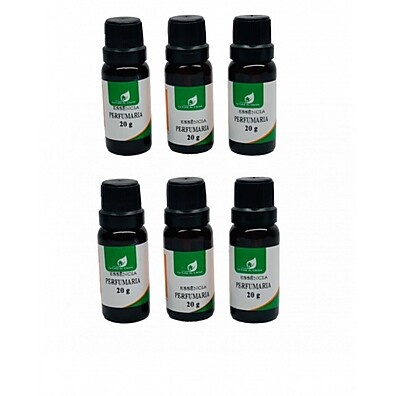 Kit com 6 Essências Perfume Importado 20ml: Crie Seu Aroma Único