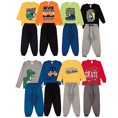 Kit com 6 Peças de Roupa Infantil Menino – Conforto e Estilo