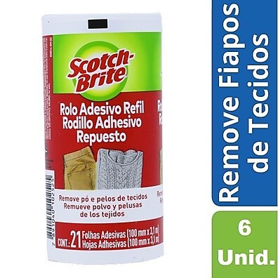 Kit com 6 Refis Scotch-Brite 3M: Limpeza Fácil e Eficiente