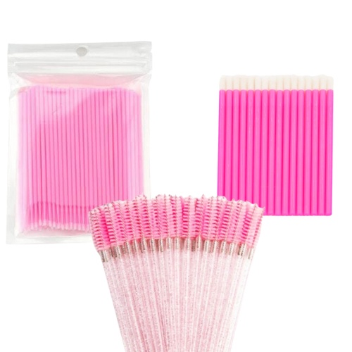 Kit Completo com 300 Peças: Escovinhas, Microbrush e Aplicadores