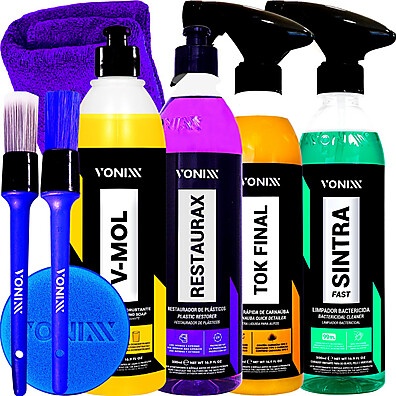 Kit Completo Vonixx para Limpeza e Restauração de Veículos
