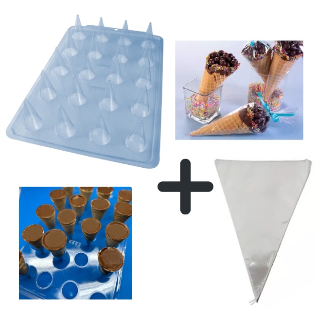 Kit Cone BWB: Forma + 50 Sacos 14x23