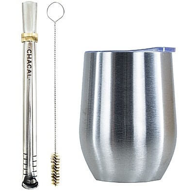 Kit Copo Térmico + Bomba Tereré Chacal Inox – Hidratação Sem Enrolação!