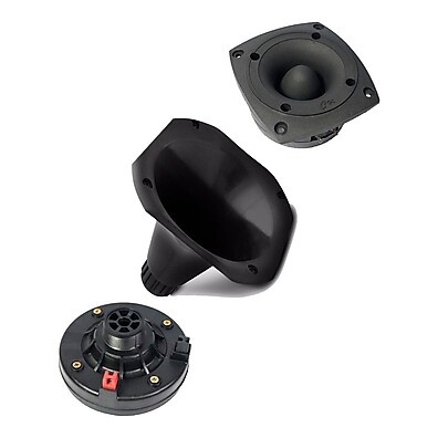 Kit Corneteira 200W: Driver, Cone e Super Tweeter para Som Profissional