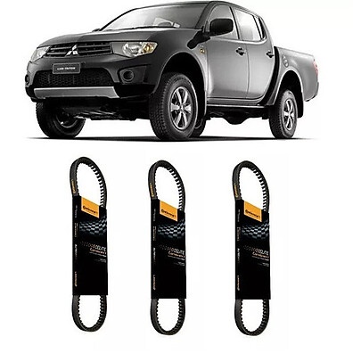 Kit Correia L200 Triton 3.2: Alternador, Ar e Hidráulica