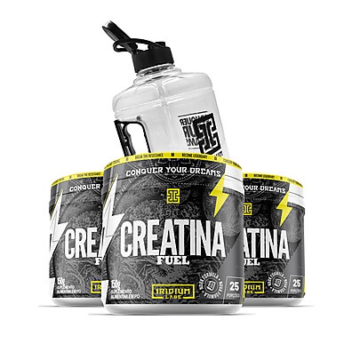 Kit Creatina Fuel + Galão 1,5L – Força e Hidratação com Qualidade