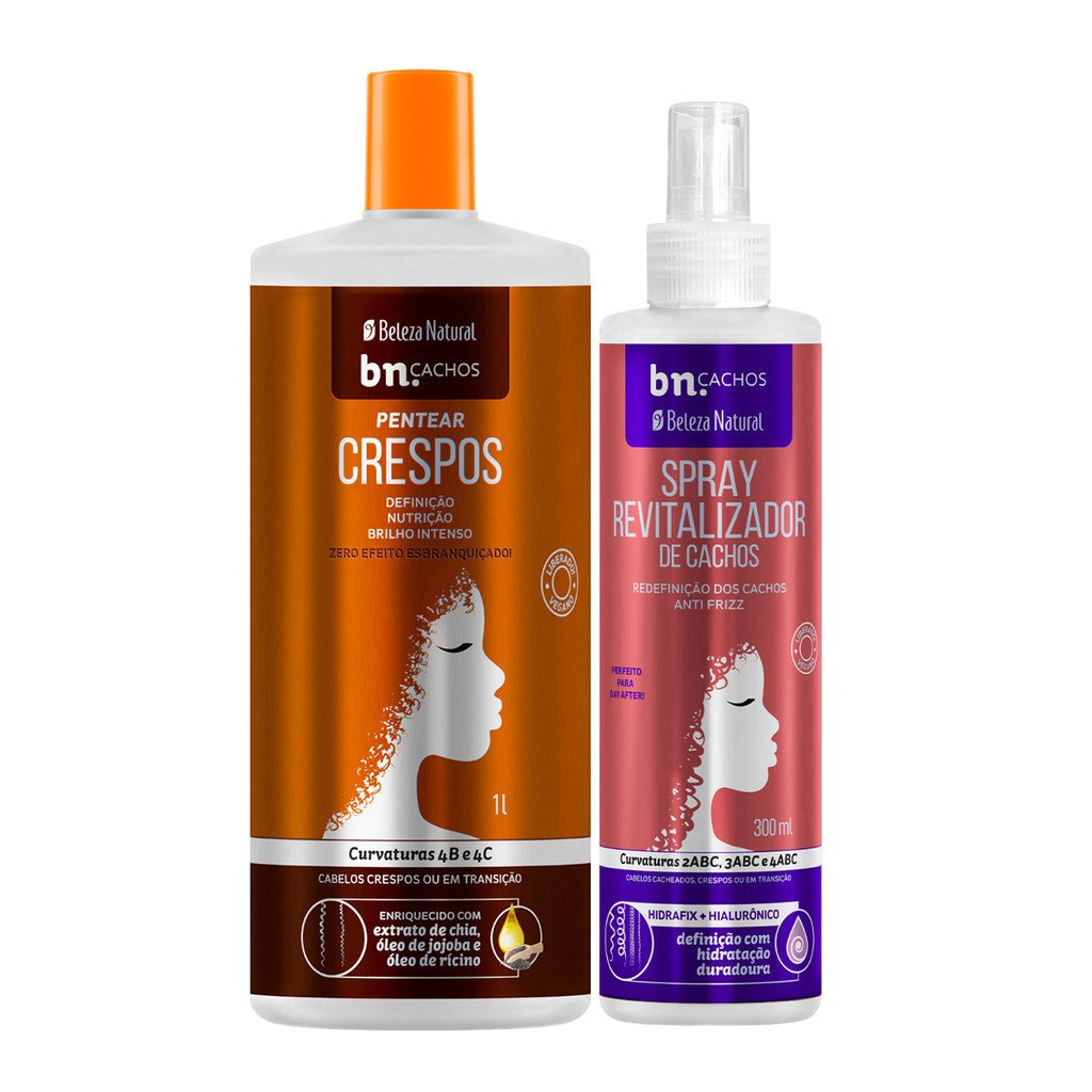 Kit Crespos Definidos: Pentear + Revitalizador BN.Cachos