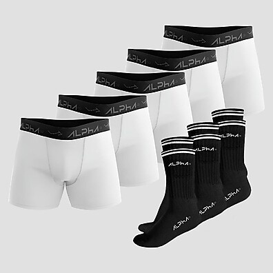 Kit Cueca e Meia Sport Alpha Co - Conforto Total