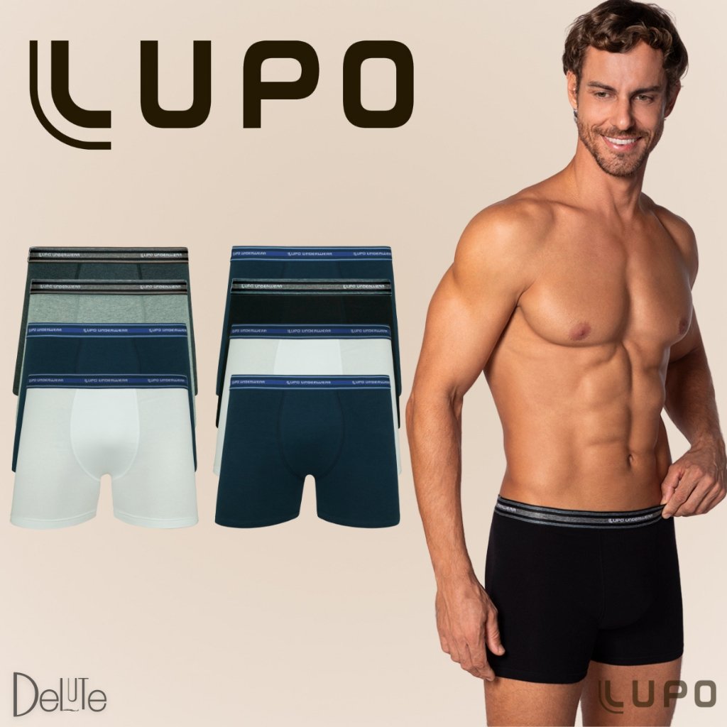 Kit Cueca Lupo Boxer: Conforto e Qualidade!
