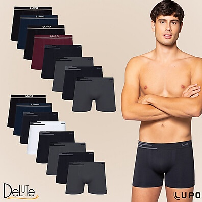 Kit Cueca Lupo Boxer Microfibra: Conforto Sem Igual!