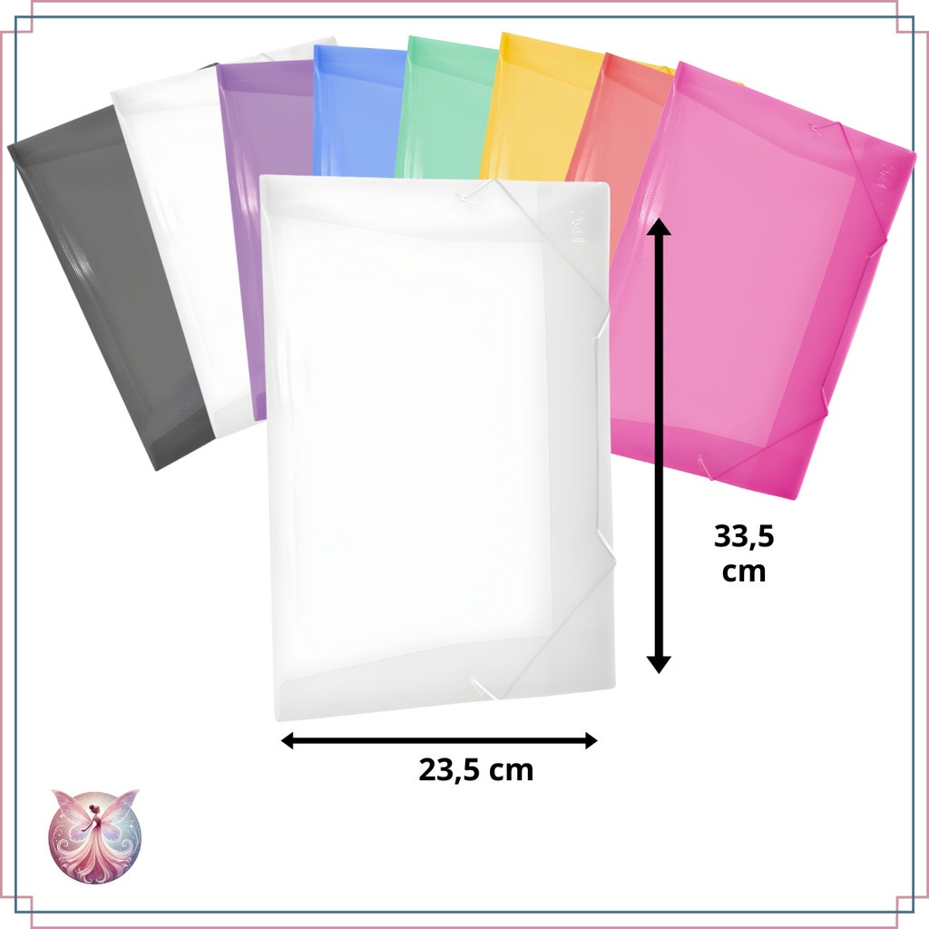 Kit de 10 Pastas A4 com Elástico - Organize Seus Documentos com Estilo!