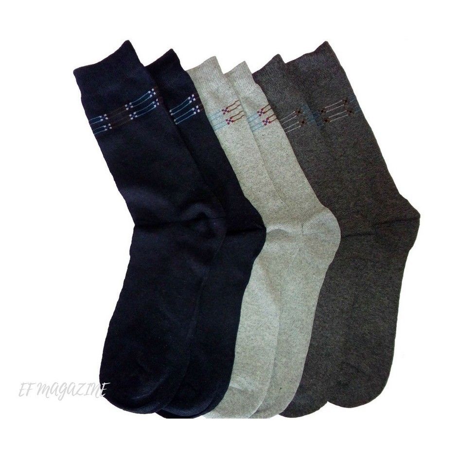 Kit de 12 Meias Sociais Grossas Masculinas de Luxo para Presente (38 a 43)