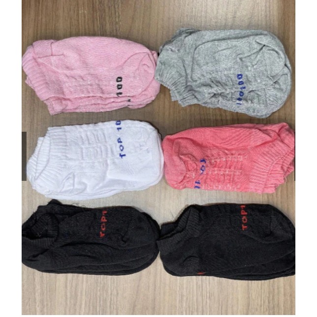 Kit de 18 Meias de Algodão Macio Feminino: Conforto e Estilo para Seu Dia a Dia