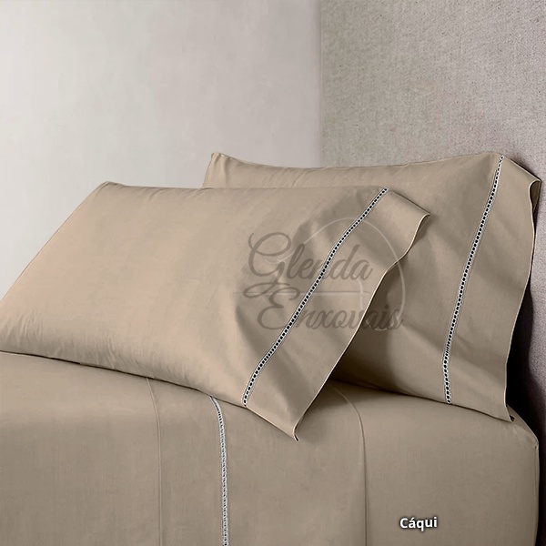 Kit de 4 Fronhas Ponto Palito: Conforto e Estilo para Seu Quarto