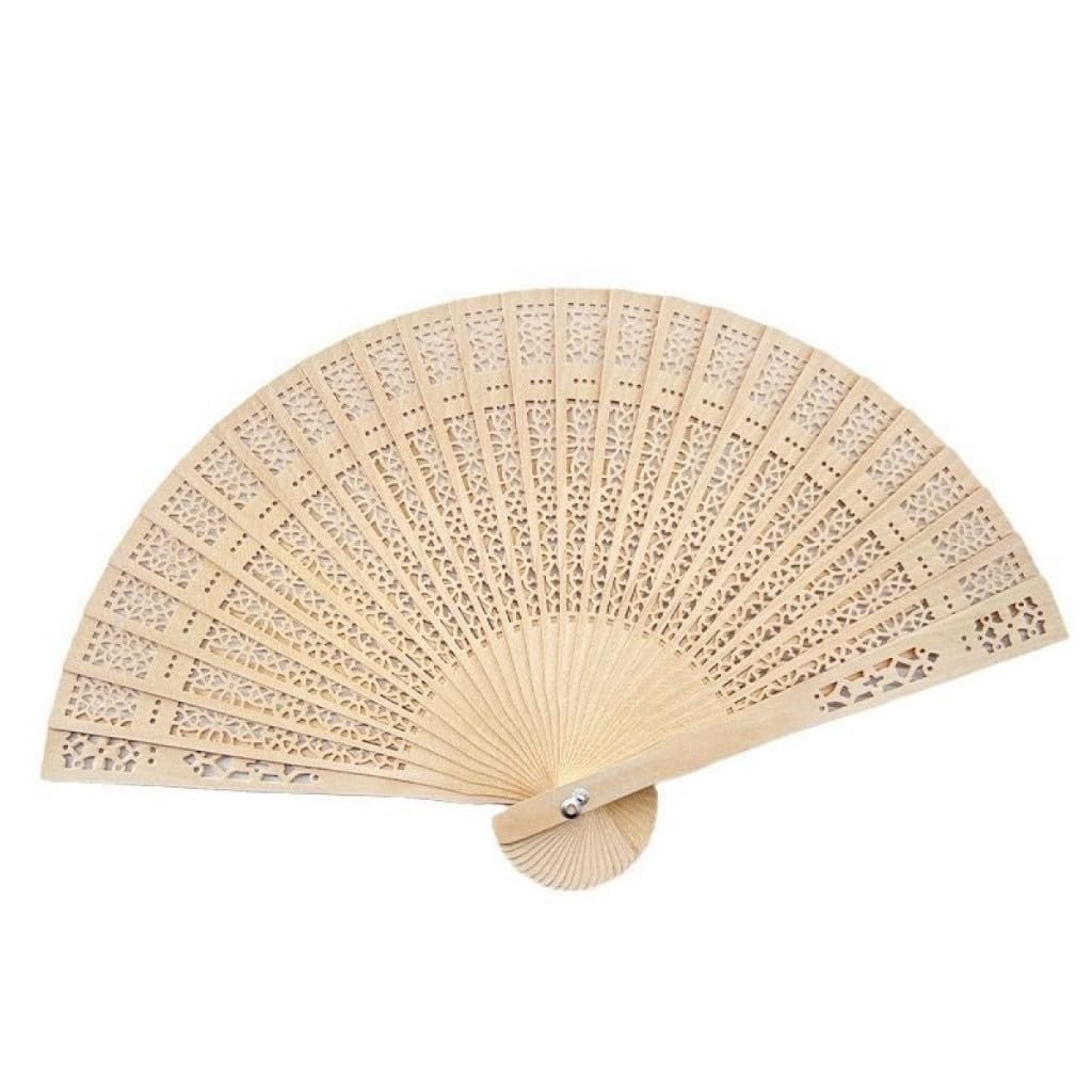 Kit Leque de Madeira Elegante - 12 Peças para Casamento e Lembranças