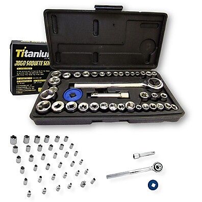 Kit de Chaves Titanium 40 Peças: Praticidade e Força!