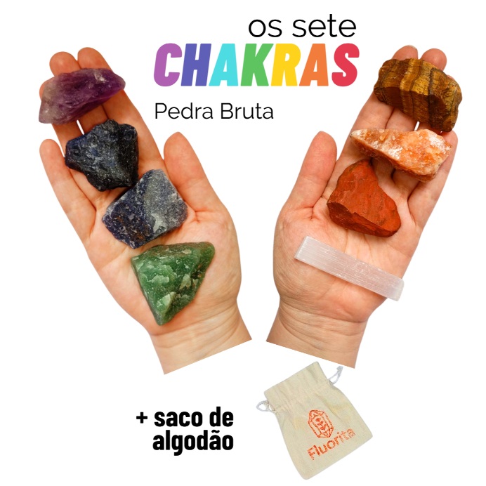 Kit de Cristais para os 7 Chakras: Equilíbrio Energético com Pedras Naturais