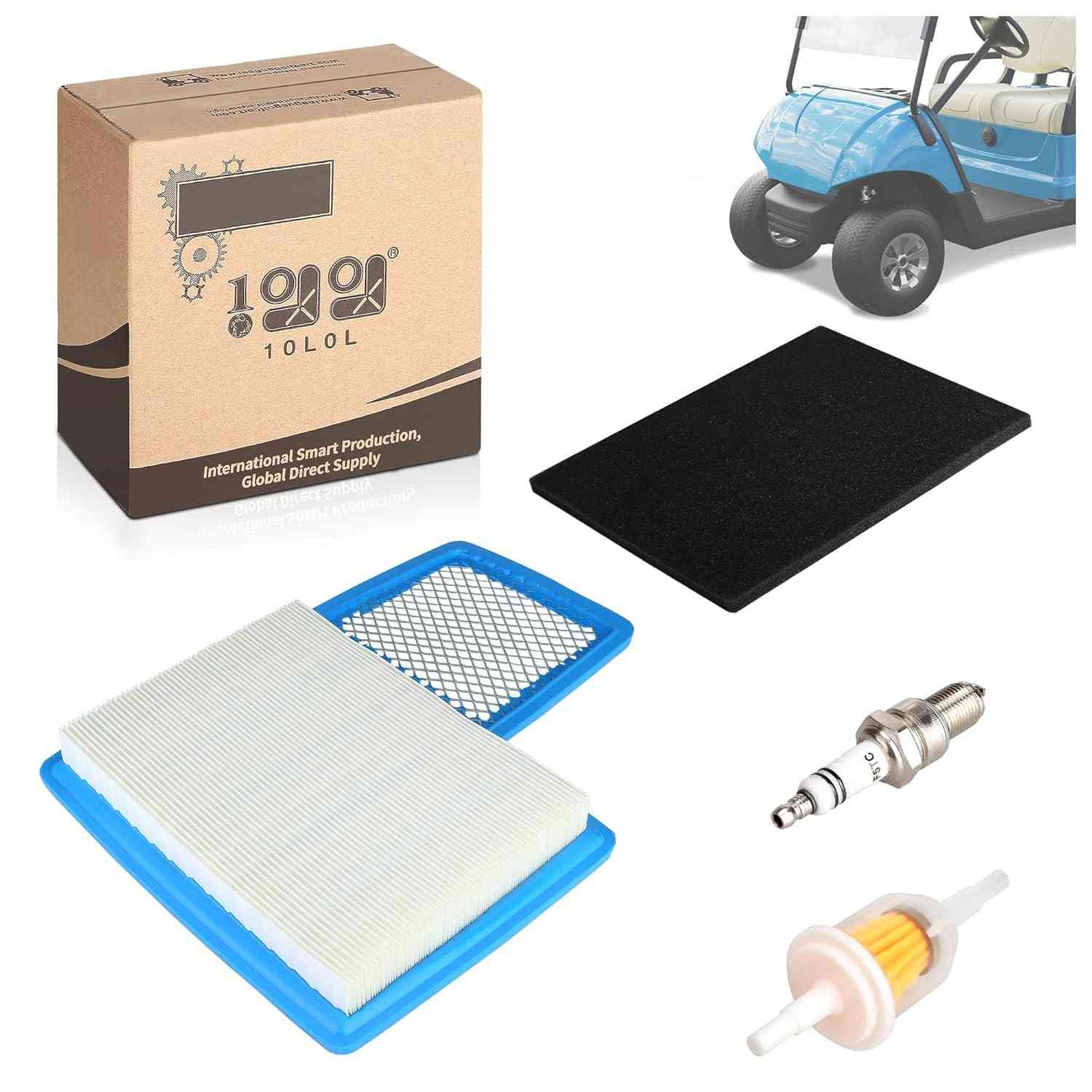 Kit Afinação Completo 10L0L para Carrinho de Golfe Yamaha G16, G19, G20, G21, G22 e G29 (301cc/357cc) - Filtro Ar, Combustível e Vela