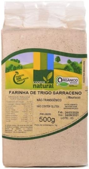 Kit 2: Farinha de Trigo Sarraceno Orgânico Coopernatural 500g