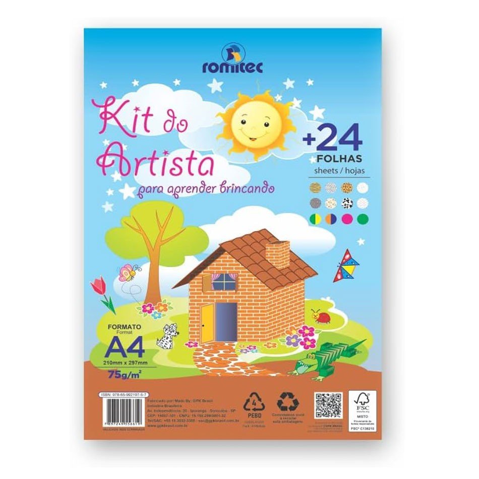 Kit de Origami Romitec: 24 Folhas para Criar!