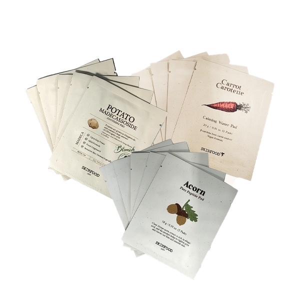 Kit de Patches Faciais Skinfood: Cenoura, Batata e Bolota para Viagem