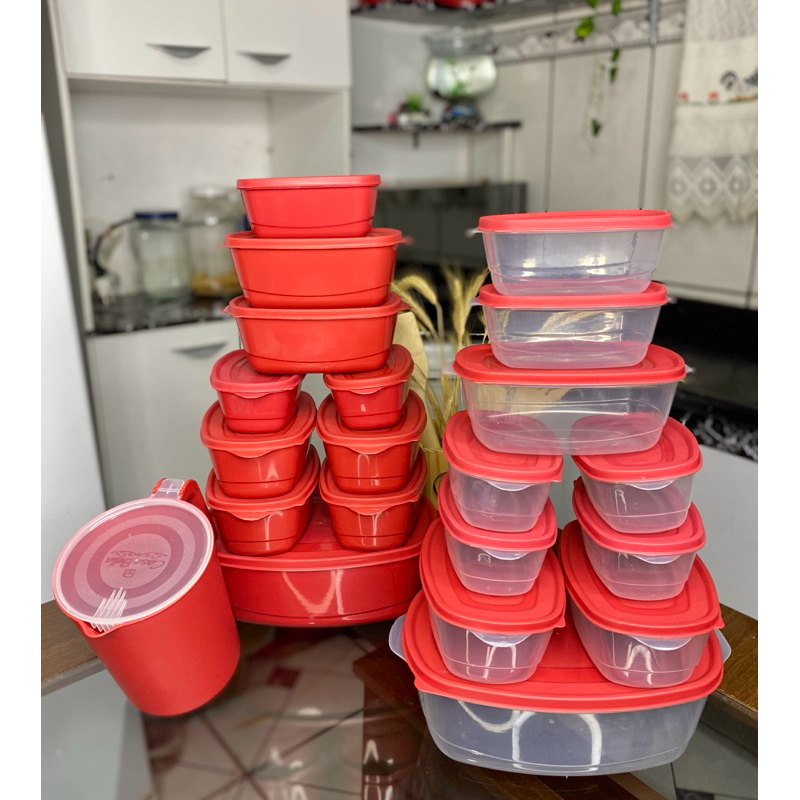 Kit de Potes Herméticos + Jarra para Cozinha: Praticidade e Frescor