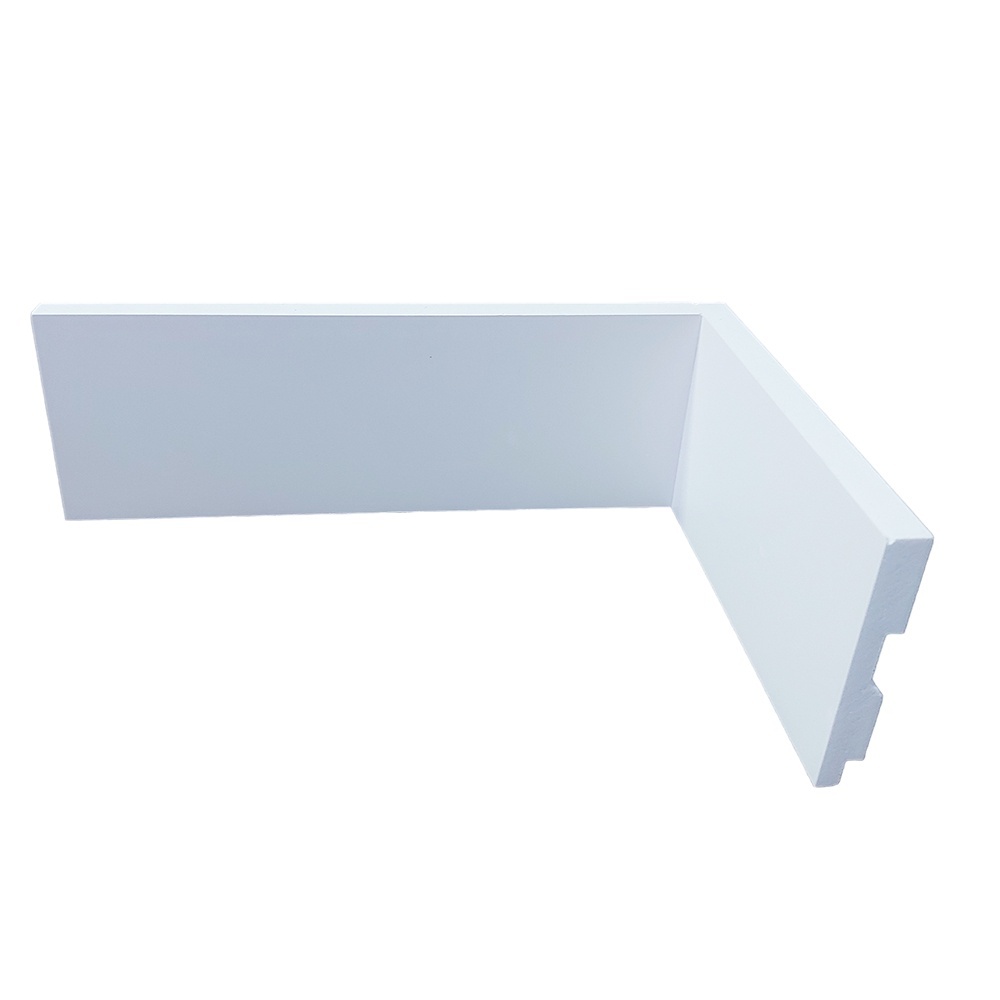 Kit de Rodapé de Poliestireno Branco 7cm – 15 Barras de 2,40m