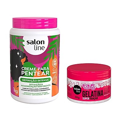 Kit Definição Intensa e Extra Brilho Salon Line – Revele o Poder dos Seus Cachos