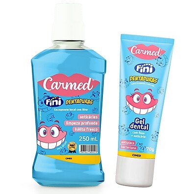 Kit Dentadura: Gel + Enxaguante Fini – Saúde Bucal
