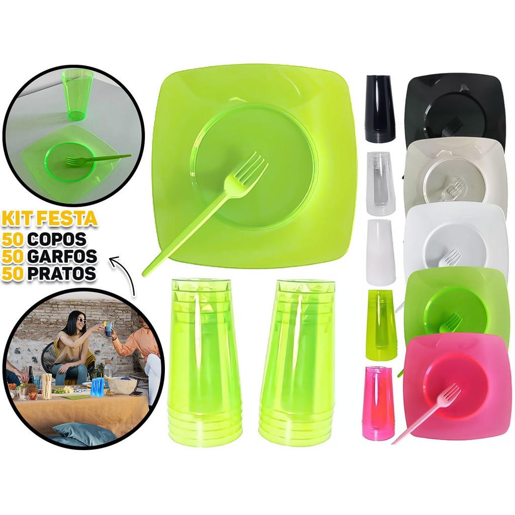 Kit Descartáveis Festa: 150 Peças!