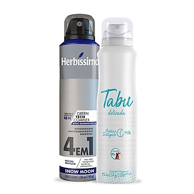 Kit Desodorante Herbíssimo Snow Moon + Tabu Delicada