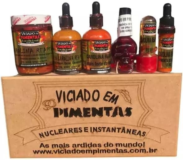 Kit Molhos De Pimentas Nucleares As Mais Ardidas Do Mundo