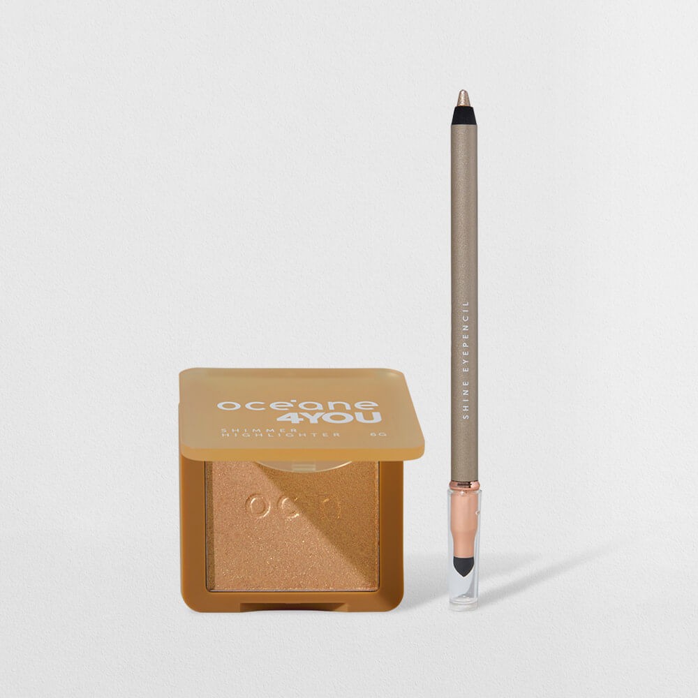 Kit Dourado 4you: Lápis + Iluminador Vegano