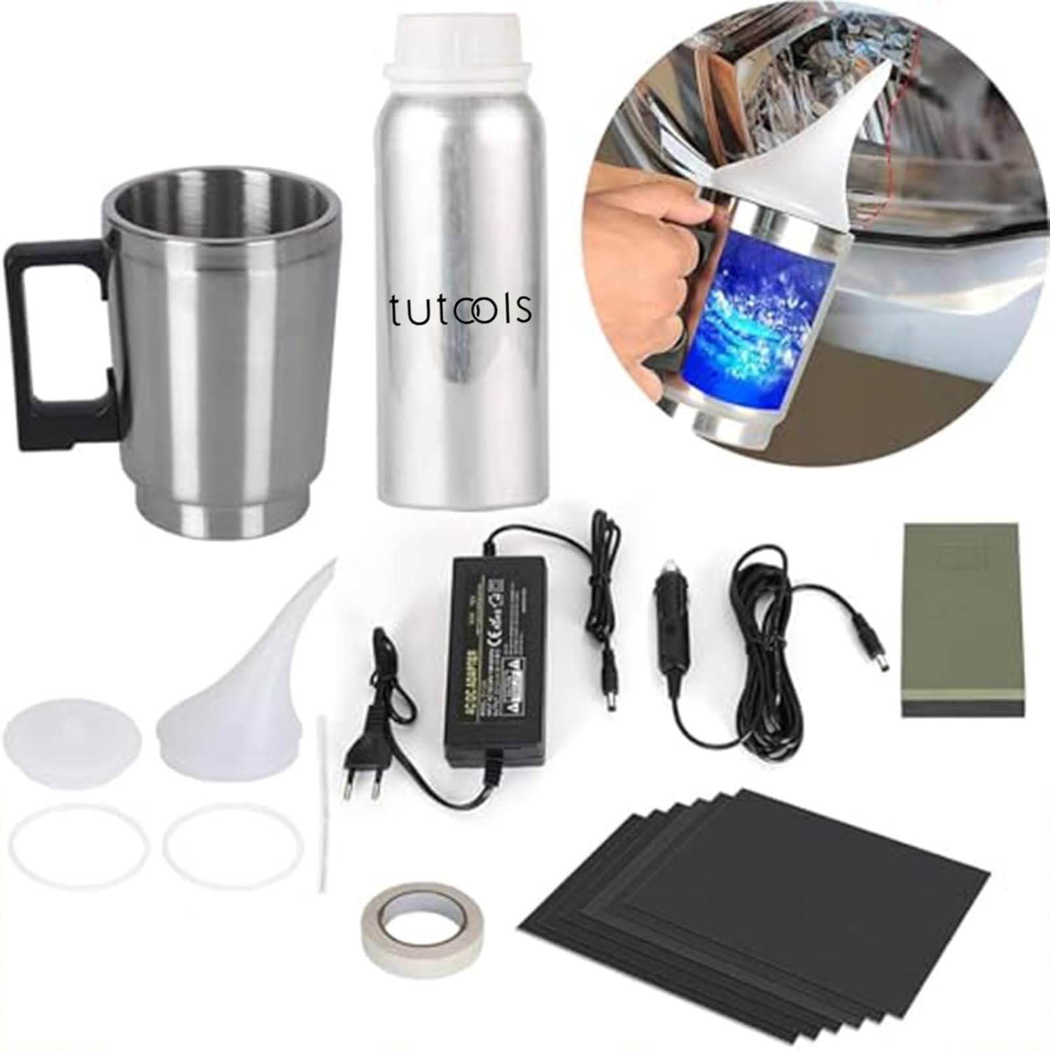 Kit Reparo Farol 100ml: Restaure, Renove e Dê Brilho aos Seus Faróis!