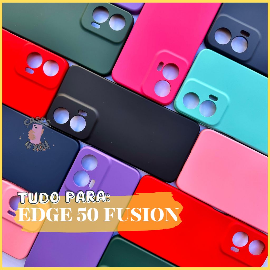 Kit Edge 50 Fusion: Capa + Película Privacidade