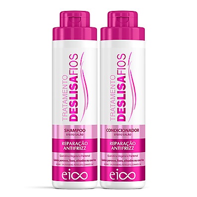 Kit Eico Deslisa Fios: Hidratação Profunda e Alinhamento Perfeito