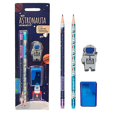 Kit Escolar Astronauta Leo&Leo: Diversão nas Estrelas!