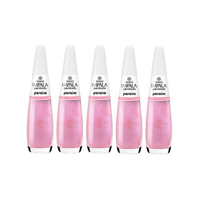 Kit Esmalte Impala Perolado Paraíso – 5 Unidades de Beleza e Brilho