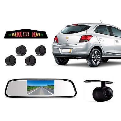 Kit Estacionamento Onix: Sensor, Câmera e Retrovisor