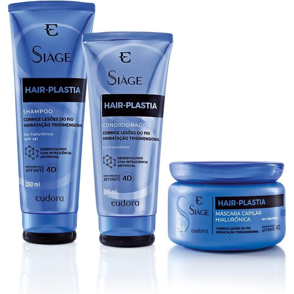Kit Eudora Hair Plastia: Transforme Seus Cabelos com Hialurônico Bio