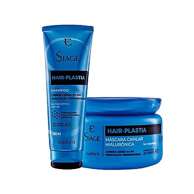 Kit Eudora Siáge Hair Plastia: Hidratação Profunda para Fios Fortes