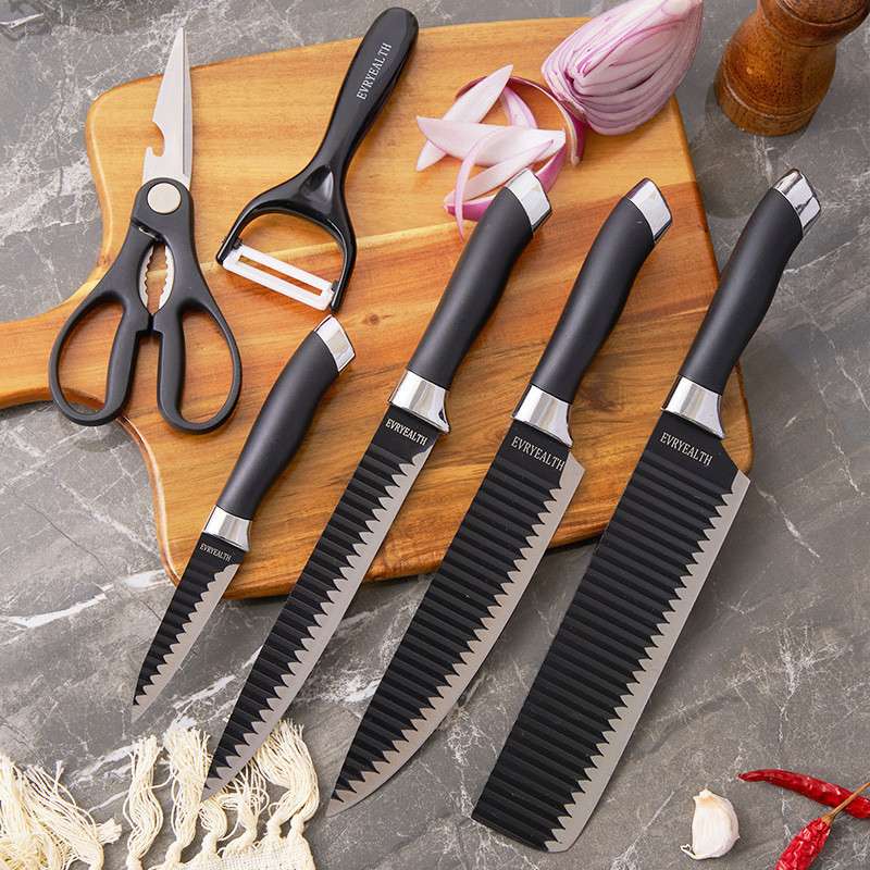Kit Facas Profissional Antiaderente 6 Peças