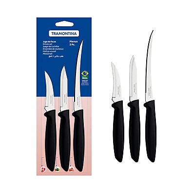 Kit Facas Tramontina 3 Peças – Versatilidade e Qualidade