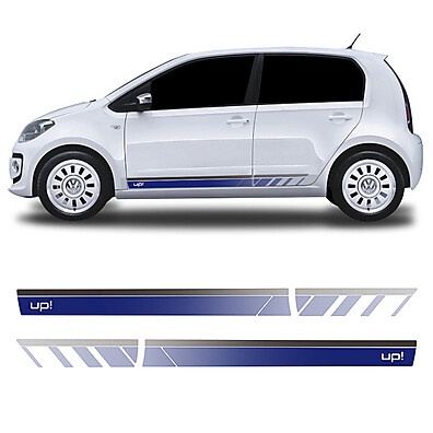 Kit Faixa Lateral Up 2015 a 2020 Azul – Decore seu carro com estilo!