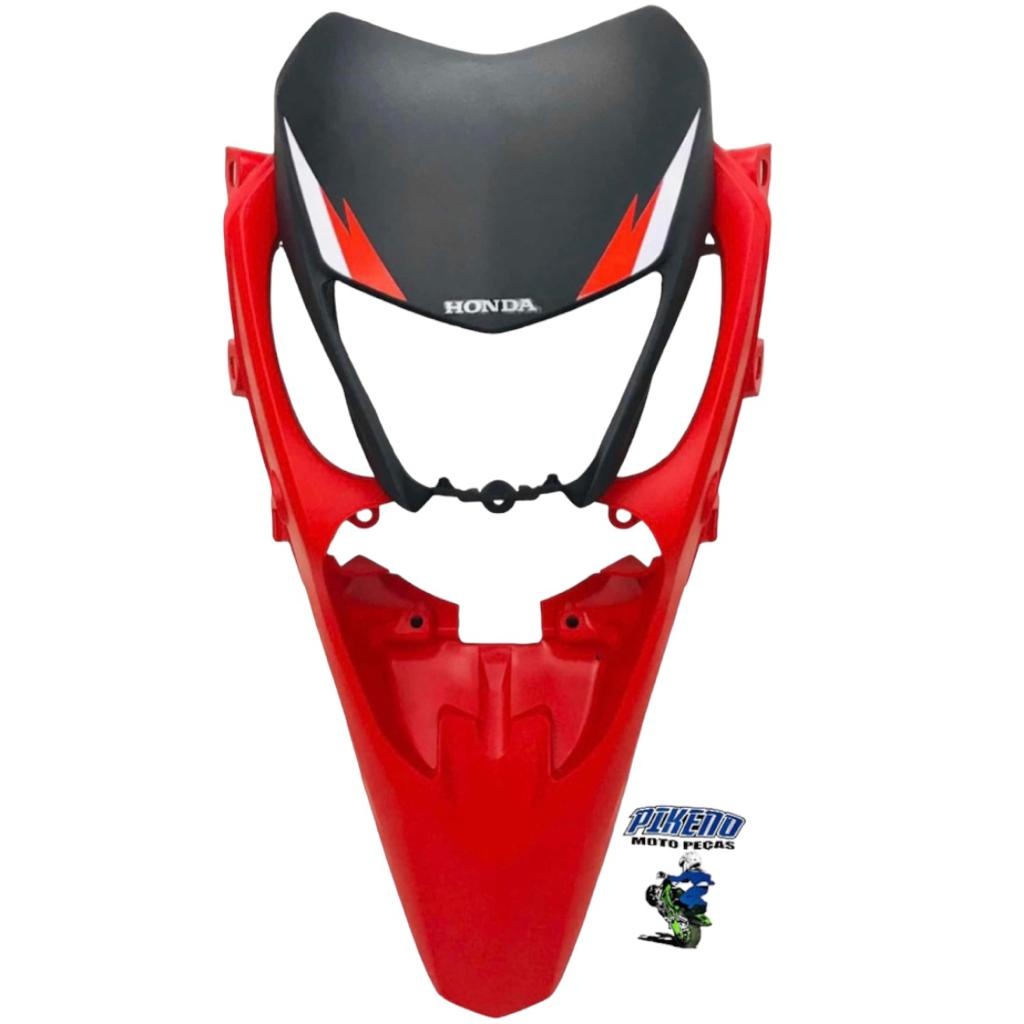 kit-farol-xre-300-preto-bico-vermelho-2009-2018
