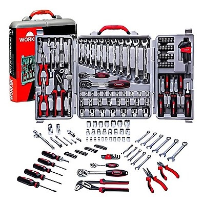 Kit Ferramentas 110 Peças Worker Cromo Vanádio