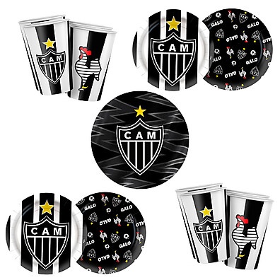 Kit Festa Atlético Mineiro: Pratos e Copos!