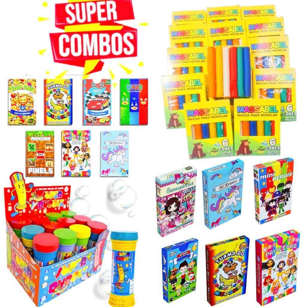 Kit Festa Infantil com 15 Lembrancinhas Criativas